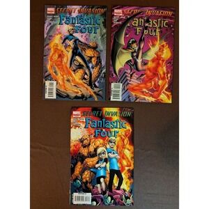 Secret Invasion Fantastic Four #1–3 Complete Set Marvel 2008 Comic Lot